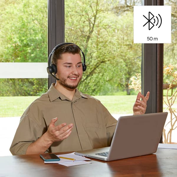 Headset PC Office Stereo On-Ear BT700 Bluetooth Svart