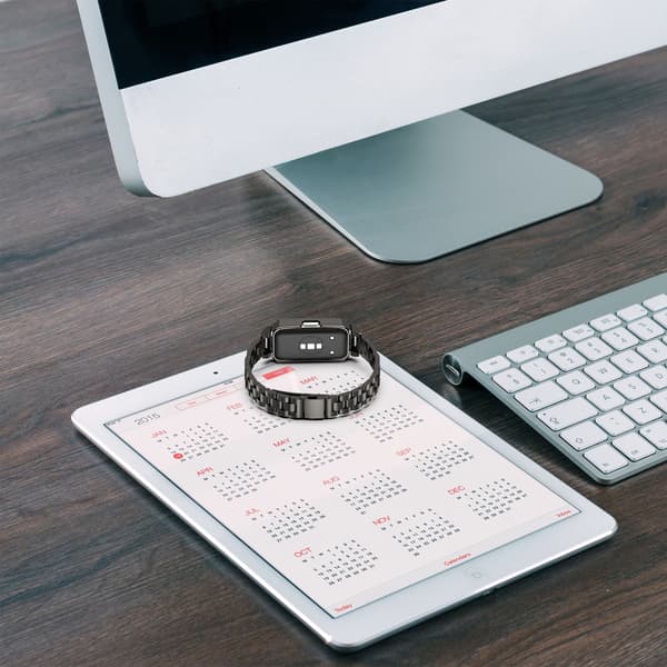 Rustfrit stålrem til Huawei Band 10/9/8 Silver