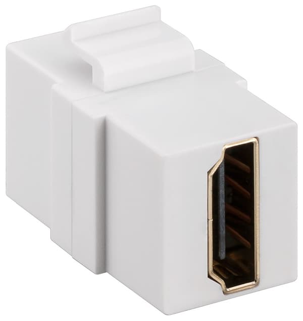 Keystone modul med HDMI™-samleled, 4K @ 60 Hz