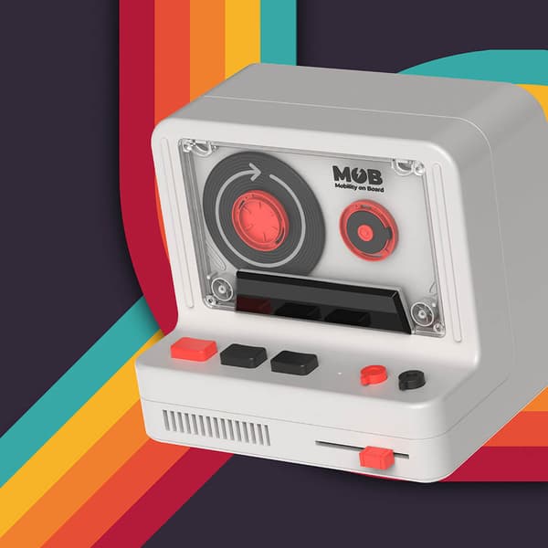 Högtalare Retro Kamera Grå
