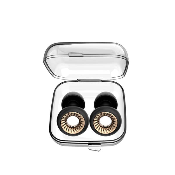 W2 Brusreducerande Öronproppar - Turbinmodell Vit/Silver - Standardversion för Tyst Sömn Black&Gold