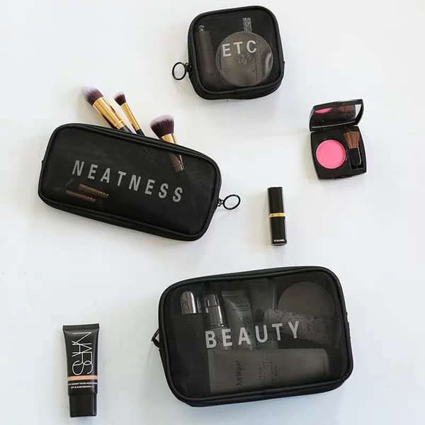 Necessär Set 3 delar Black