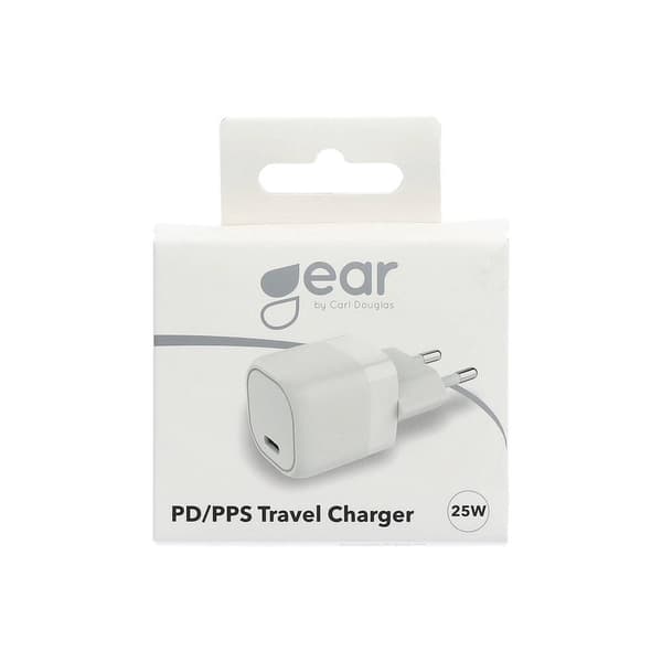 Lader 220V 1xUSB-C PD/PPS 25W Hvit