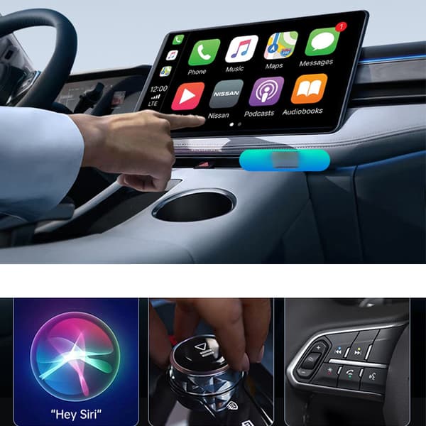 BY967B 2-i-1 Trådløs CarPlay & Android Auto Adapter