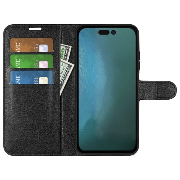 Lommebokveske Black iPhone 14 Pro Max