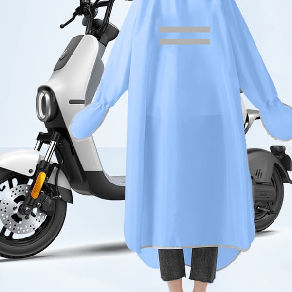 Vedenpitävä sadeponcho hihoilla Blue