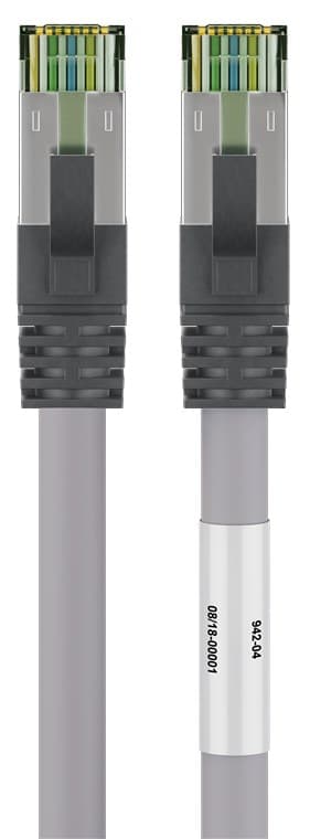 CAT 8.1 Patchkabel, S/FTP (PiMF), grå