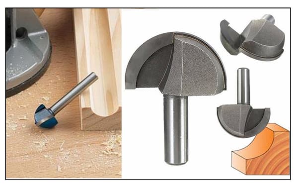 Rundbunns overfresbit 1/4"7/8" (22,2 mm diameter)