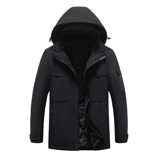 Musta lämmitetty takki - Dual Control 9 vyöhykettä 6XL