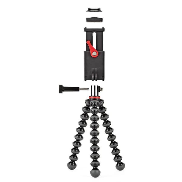 Jalusta Puhelimelle Grip Tight Action Musta/Harmaa