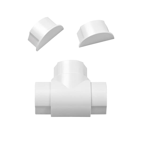 Adapter Kit 50x25mm 3 Dele Hvid