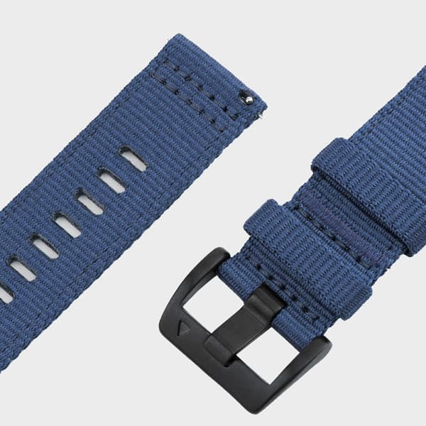 Nylon urrem til Garmin Forerunner 255/265/245 Smartwatch Blue M