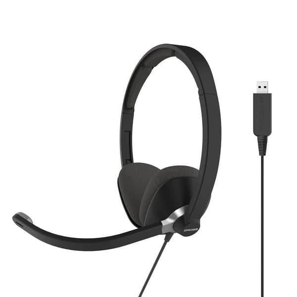 KOSS Headset CS300 On-Ear USB Musta