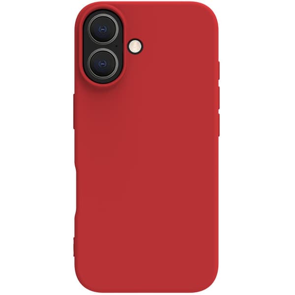 Cromo Soft gummideksel iPhone 16 Rød