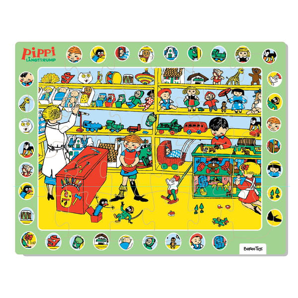 Puslespil 24 Pcs Pippi Langstrømpe - Thingfinder