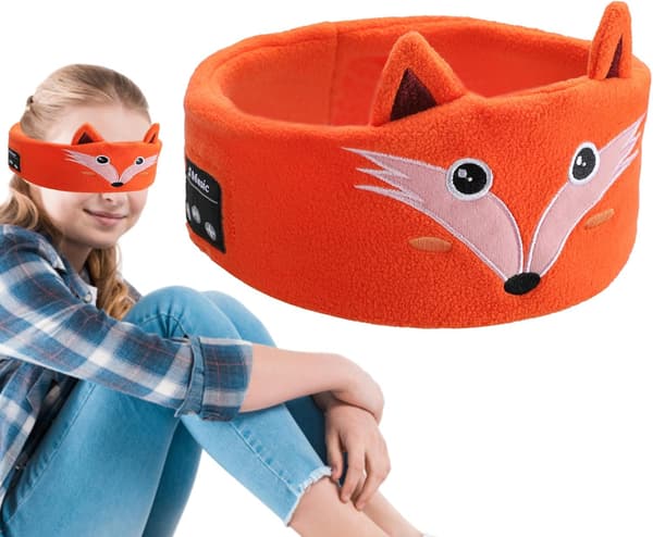 Sovhörlurar / sovmask med Bluetooth-hörlurar Orange