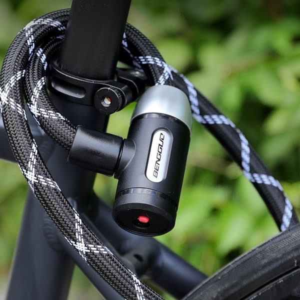 Stöldskydd Nylon Stålkabel Cykellås - Portabel Cykelsäkerhet