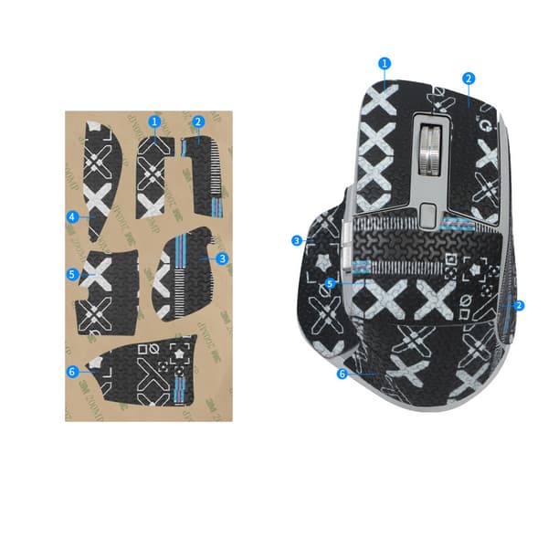 Parannettu pito hiiritarrat Logitech MX Master 3S:lle Black