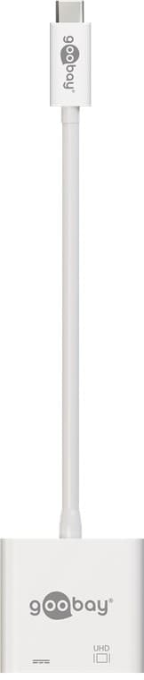 USB-C™-adapter til HDMI™ 4K @ 60 Hz, PD, hvit