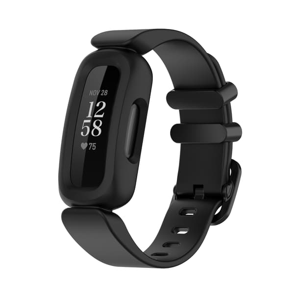 Silikone urrem til Fitbit Inspire 2, Fitbit Ace 3 Black