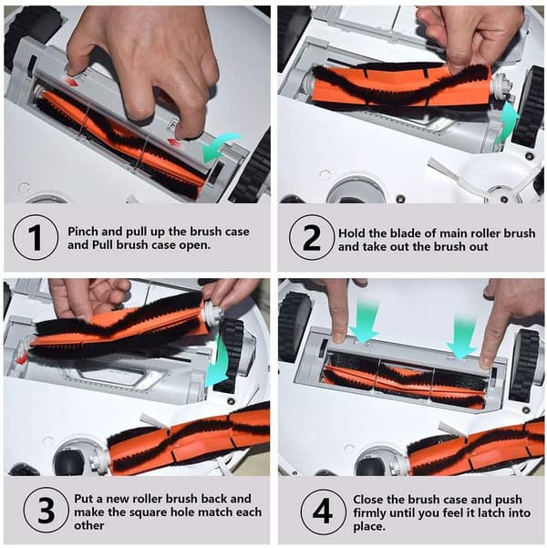 Reservedeler til Xiaomi Mi Roborock S4/S5/S6 E2/E3/E4 robotstøvsuger 24 deler