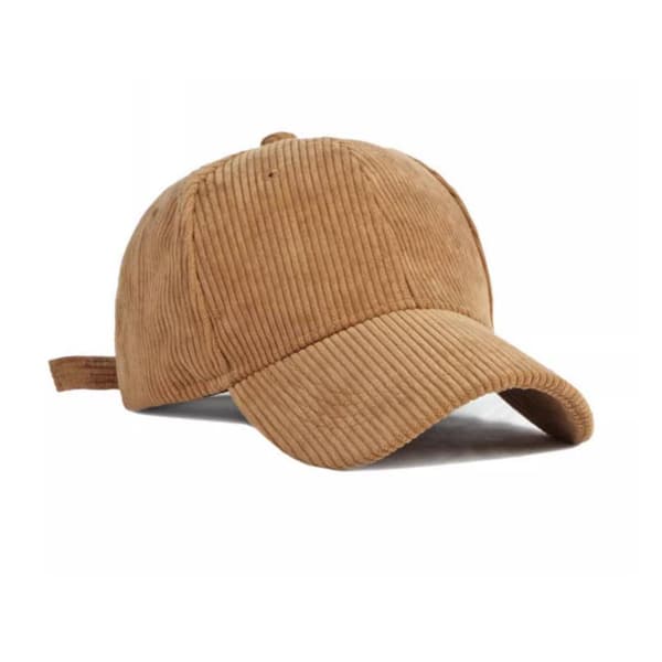 Corduroy Baseball Cap til Voksne (56-60cm) Brown