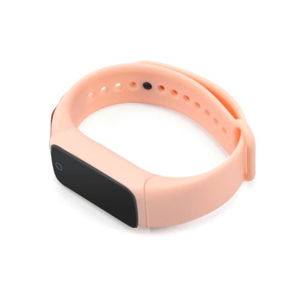Aktivitetsarmbånd med puls, søvnmonitor, skritteller Pink