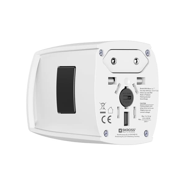 Rejseadapter Verden Micro 2-benet
