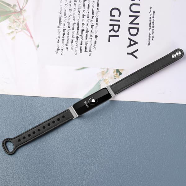 Kellon ranneke aitoa nahkaa Black Fitbit Inspire 1/2/HR