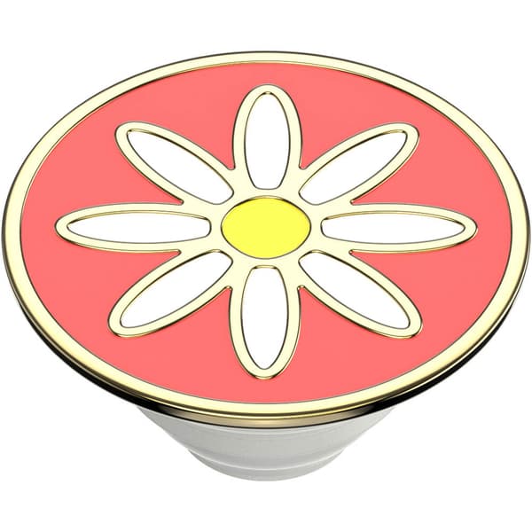 PopGrip PREMIUM Enamel Quaint Daisy Coral