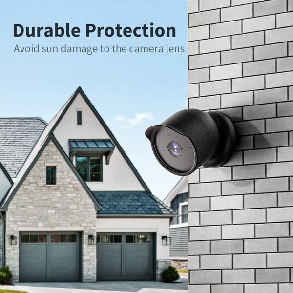 Skyddande Silikonfodral för Google Nest Cam Black