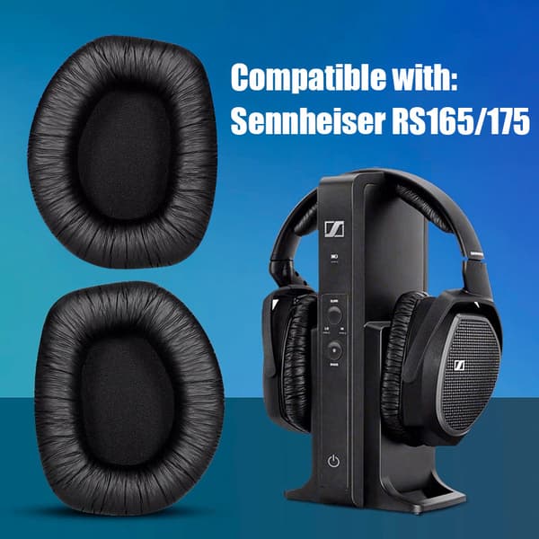 Ørepuder til Sennheiser RS165 / 175 Sort 1 par
