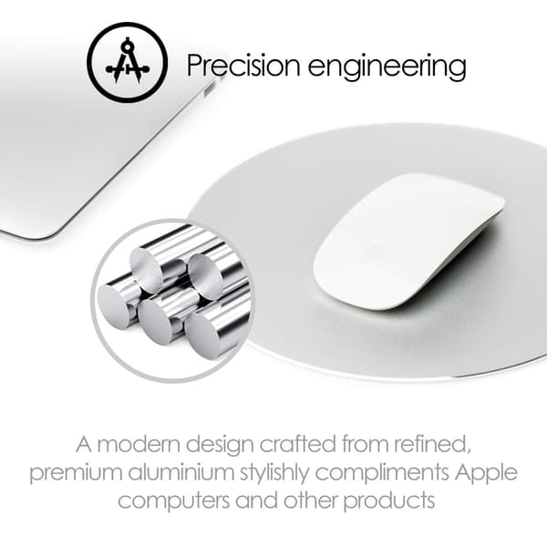 Musmatta Premium Aluminium Rund Silver