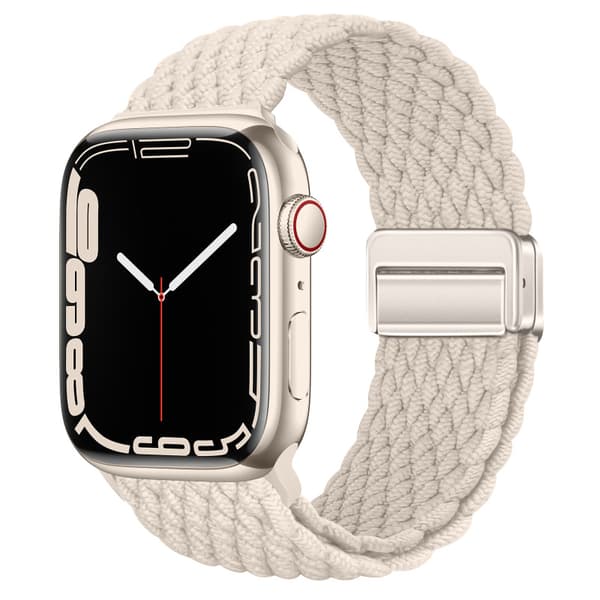 Starlight nylonreim til Apple Watch Beige S