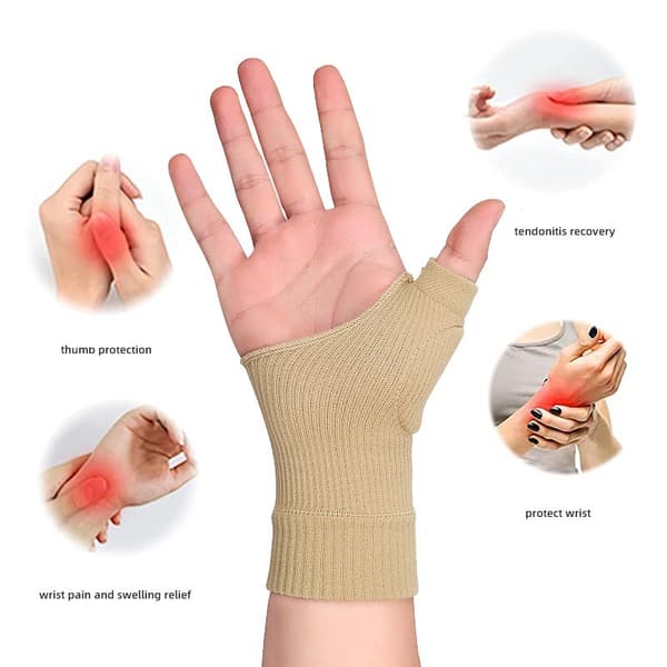 Fingerlösa Handskar / Handledsstöd, 1 par Black S