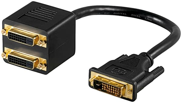 DVI-adapterkabel, Guldpläterad