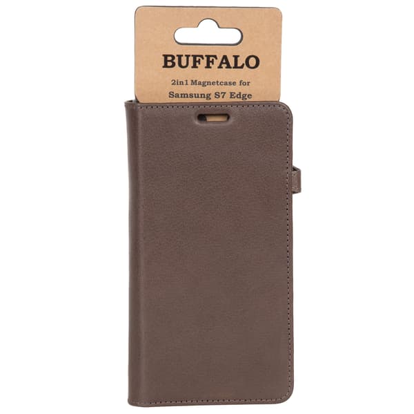 Wallet Læder Samsung S7 Edge Brun
