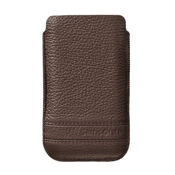 Mobile Bag Classic Leather Small Brown