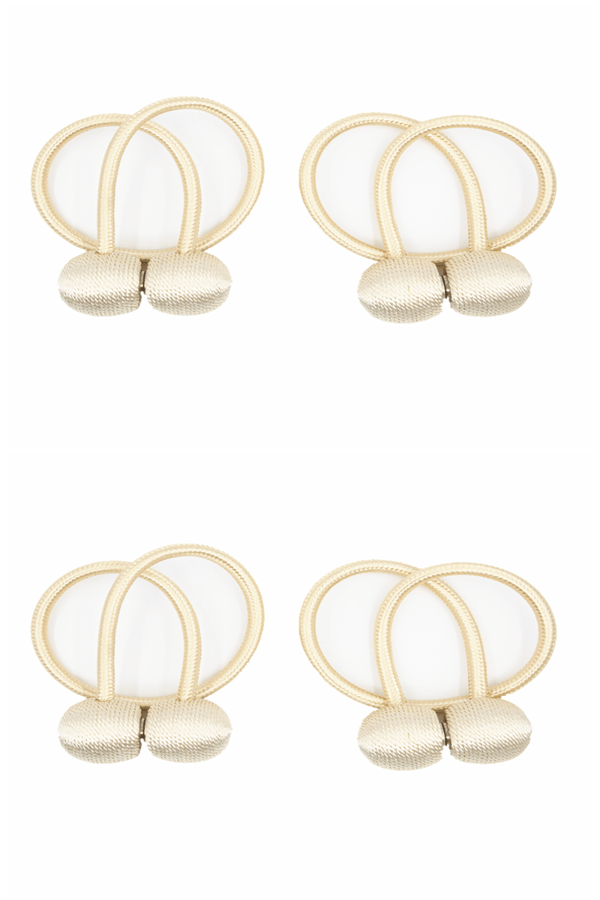 Magnetisk gardinholder Guld 2-pak 4-pack