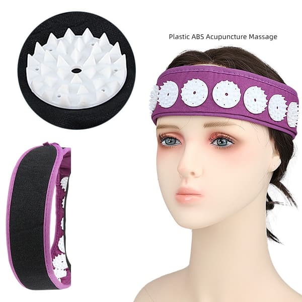Akupunktur Massage Pannband Set (4-Pack) - Smärtlindring & Avkoppling