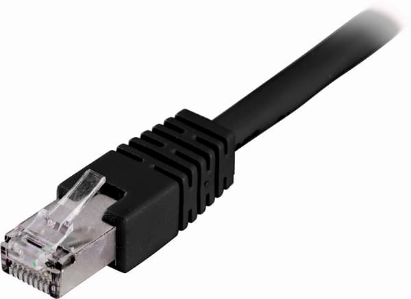 F/UTP Cat6 patch cable 25m, black