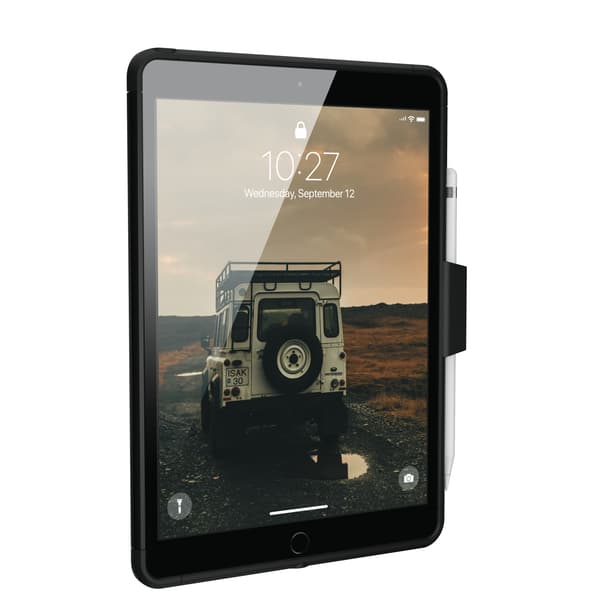 iPad 9/8 / 7th gen 10.2 Scout Case, musta