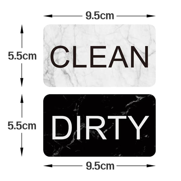 Magnet til opvaskemaskine CLEAN / DIRTY vendbart skilt