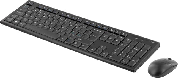 Wireless keyboard mouse Nordic USB nanoreceiver 10m range