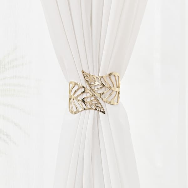 Elegante bladgardinbindinger - legeringsholdere Gold