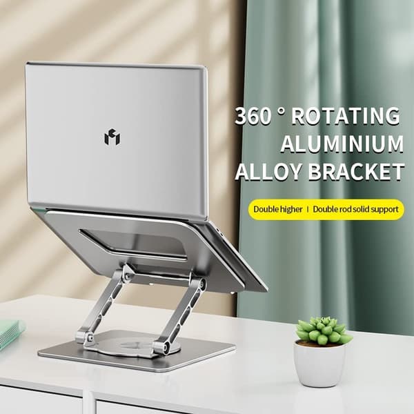 Roterande Stativ i Aluminiumlegering för Bärbara Datorer Grey