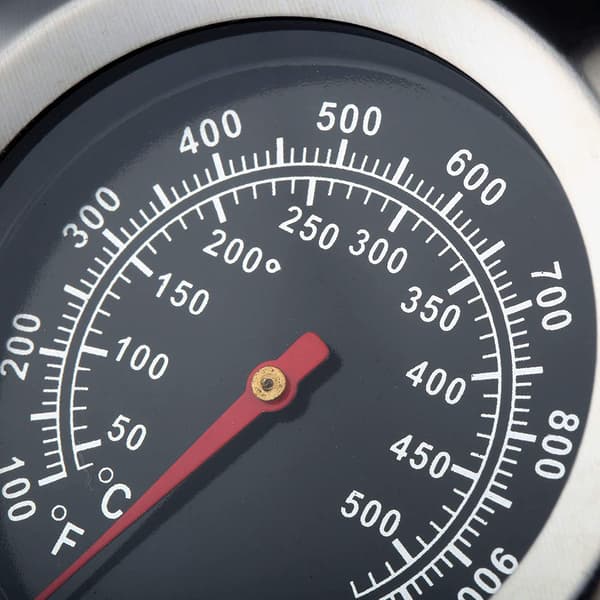 Analogt steketermometer for grill i rustfritt stål