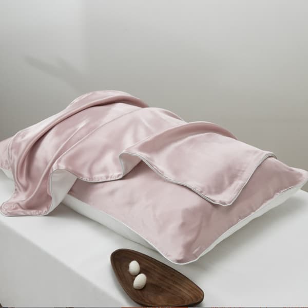 Örngott i 100 % Silke Pink