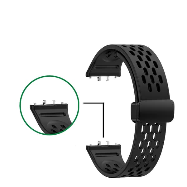 Silikoniranneke Samsung Galaxy Fit 3:lle Black