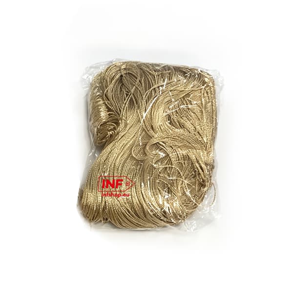 Fransgardin draperi 100x200 cm 1 par Champagne